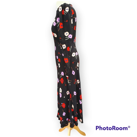M&S X Ghost Floral Midaxi Midi Tea Dress Size 12 Christine Lampard Loose Women - Picture 10 of 15